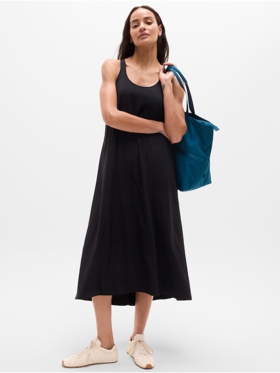 Athleta Dresses & Skirts - NWT- Athleta Black Presidio Traveler Maxi Dress- Size Large